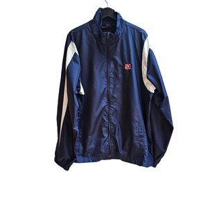 Sports Illustrated Windbreaker Jacket XL Navy & White 100% Polyester